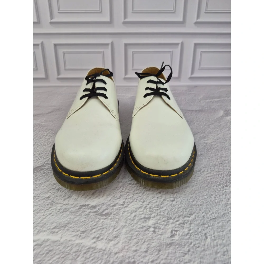 Dr. Martens 1461 White Leather 3-Eye Oxford Shoes Mens 9 Womens 10 Classic Low